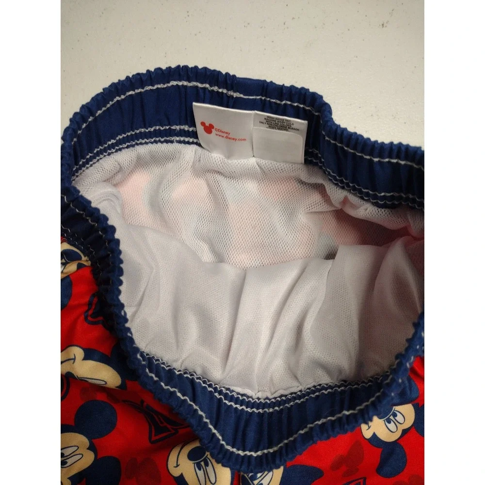 Disney Junior Mickey Mouse‎ Boys Red Swim Trunks Size 3T